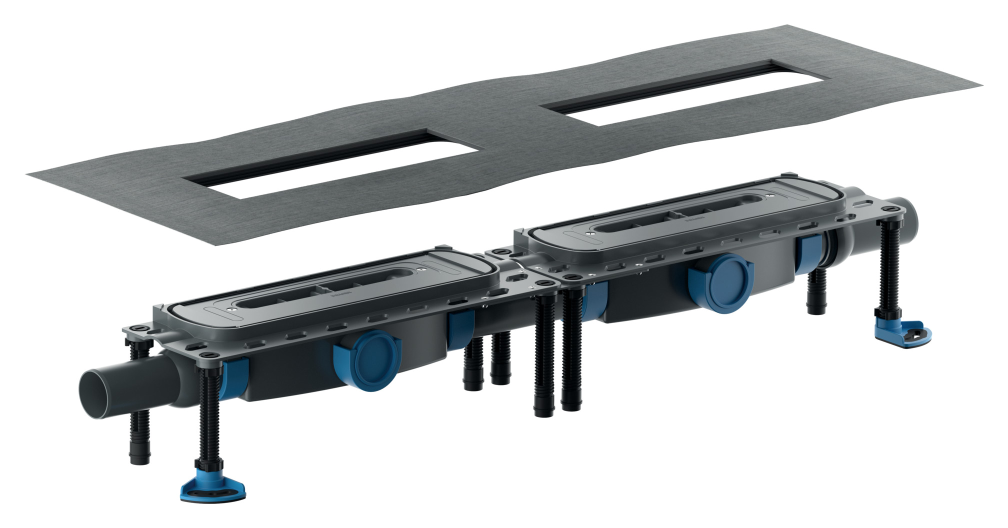 Dallmer DallFlex Duo Ablaufgehäuse DN 50 für CeraWall P Duo und CeraWall S 536006 - Bild 1