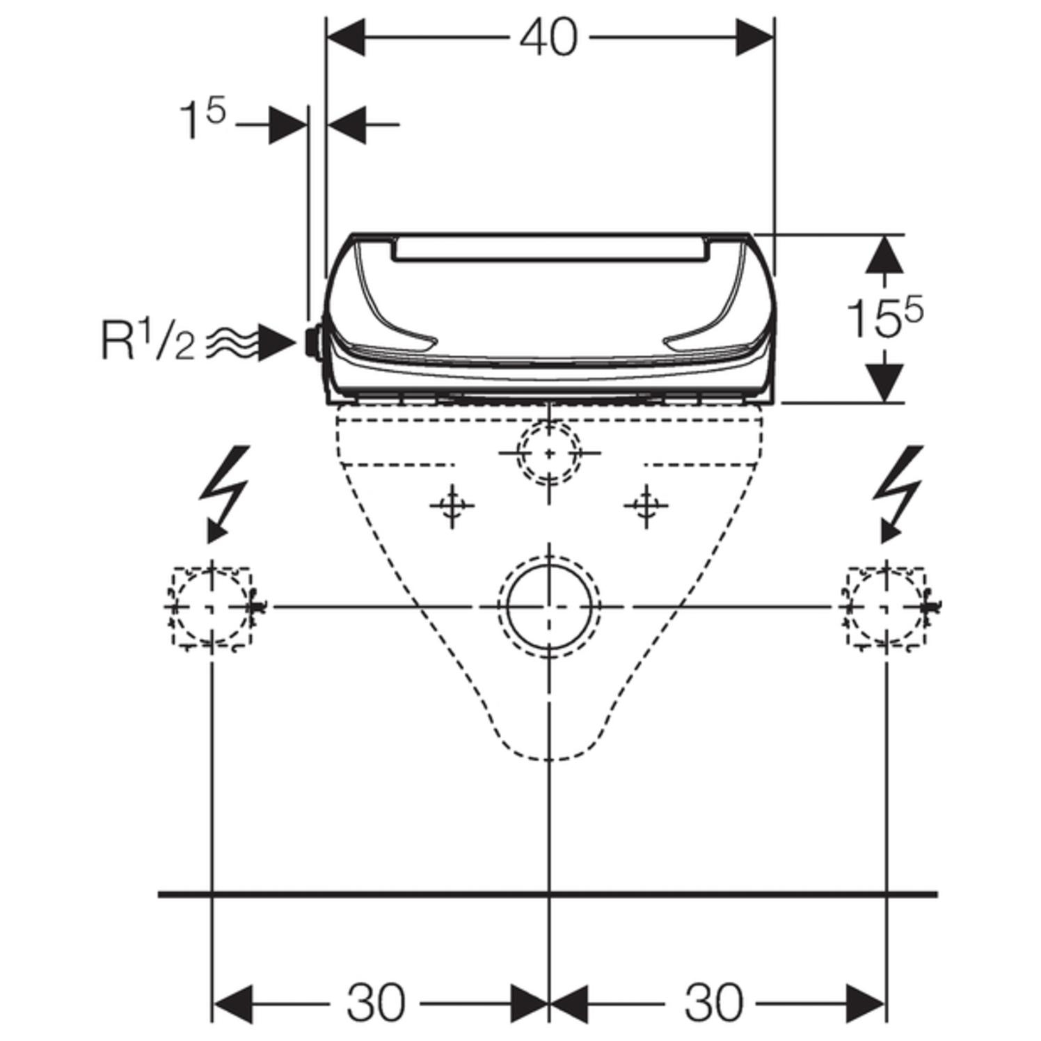 Geberit AquaClean 4000 WC-Aufsatz weiß-alpin 146.130.11.1 - Bild 4