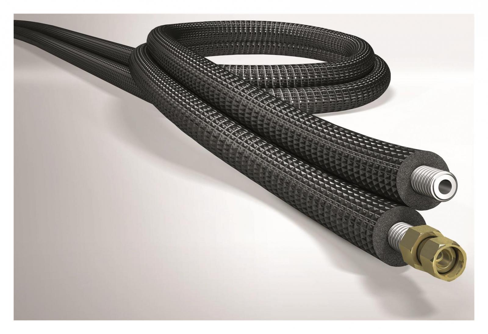 Armaflex Duosolar VA Edelstahlwellrohr DN 16 vorisoliert L 15 m auf Ring SO-DV-14X16/E15