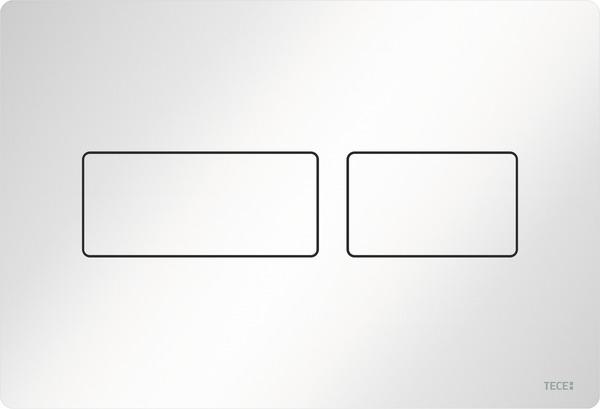 TECEsolid WC-Betätigungsplatte für 2-Mengen-Technik weiß glänzend 9240432 - Bild 1