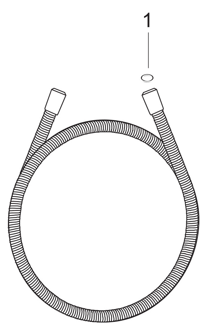 Hansgrohe Metallbrauseschlauch Sensoflex 1250mm chrom 28132000 - Bild 3
