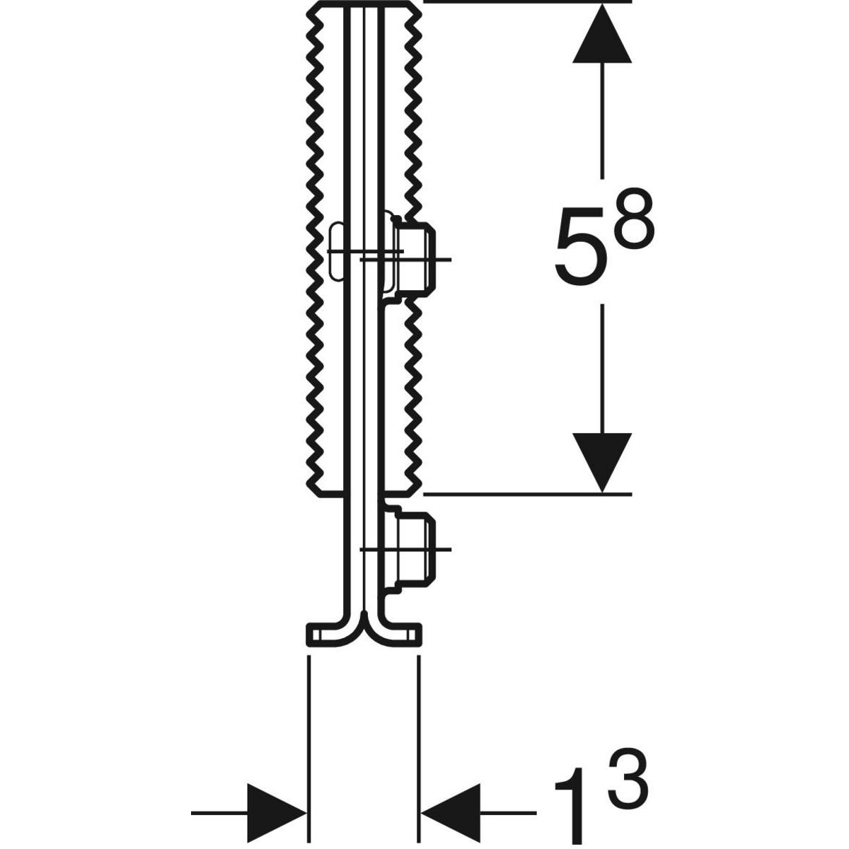 Geberit GIS Transportsicherung verzinkt 461.089.00.1 - Bild 3