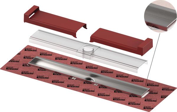 Duschrinne Evo WFA 700 mm gerade, mit Wandfliesenauflage, Seal System Dichtmanschette - Bild 1