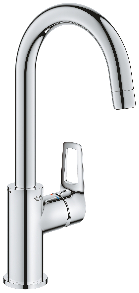GROHE Waschtischbatterie BauLoop L-Size mit PushOpen Ablaufgarnitur chrom 23891001 - Bild 1