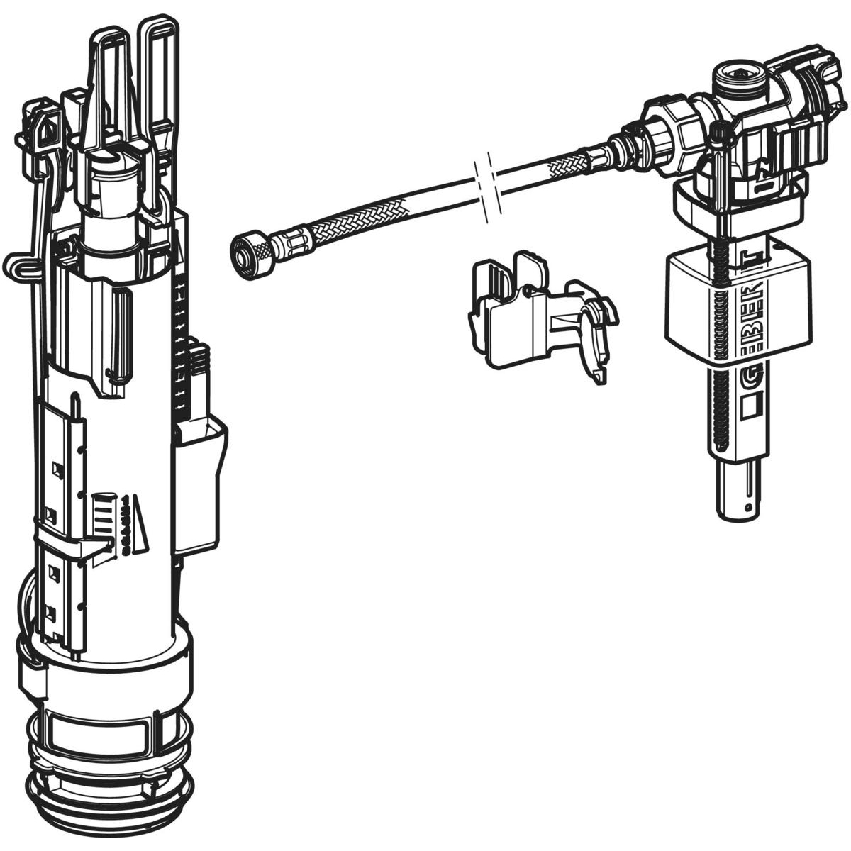 Geberit Innengarnitur Typ 212-383 für 300/320 Sigma Unterputz-Spülkasten 246.127.00.5