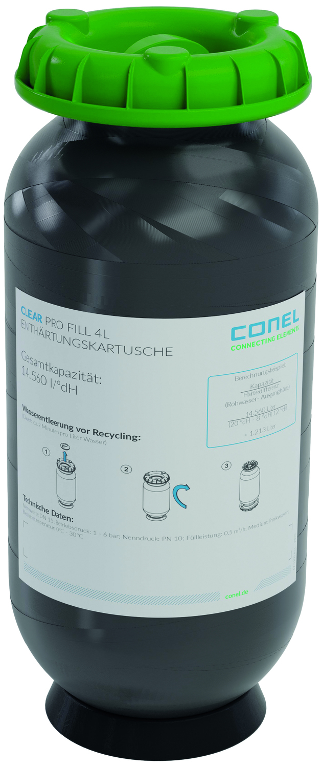 CONEL Enthärtungskartusche CLEAR PRO FILL 4 Liter - Bild 1