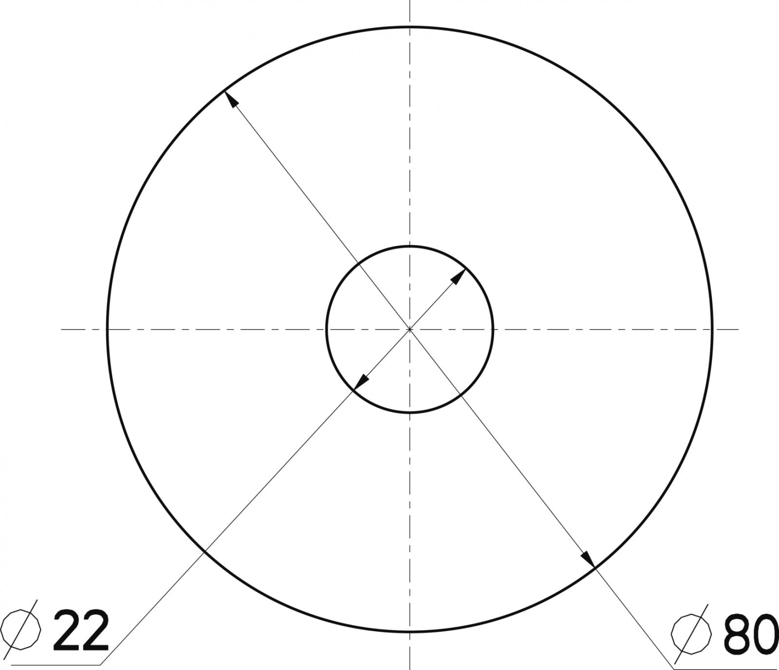 Nikles Rosette Techno Diam. 80mm für Wandanschlussbogen - Bild 2