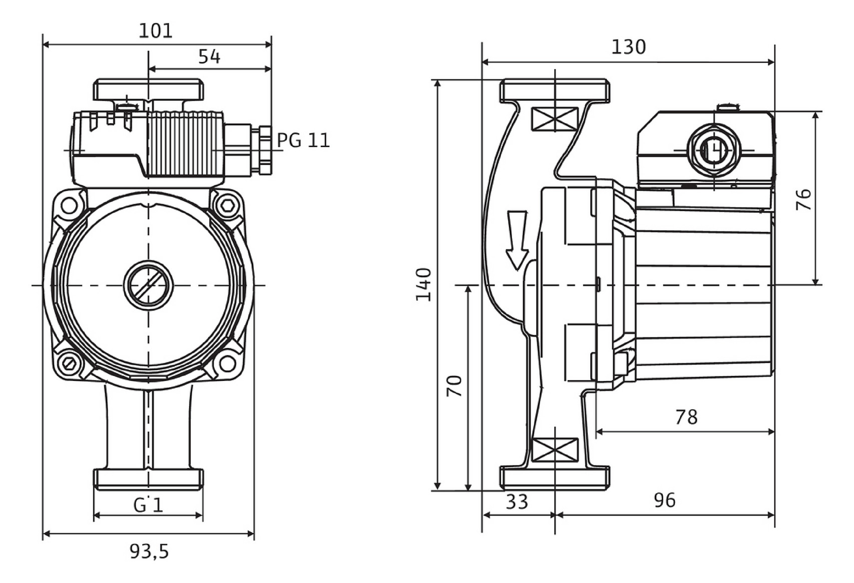 Wilo Star-Z 20/1 Nassläufer-Standardpumpe 1/2'' BL 140 mm 4028111 - Bild 2