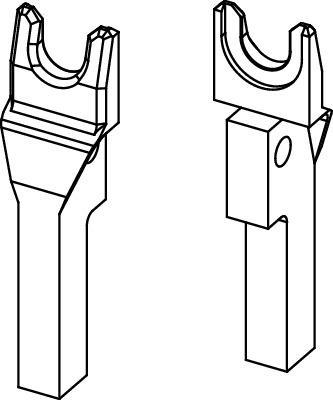 TECEflex Gabelkopfpaar 14/16 mm 720061 - Bild 1