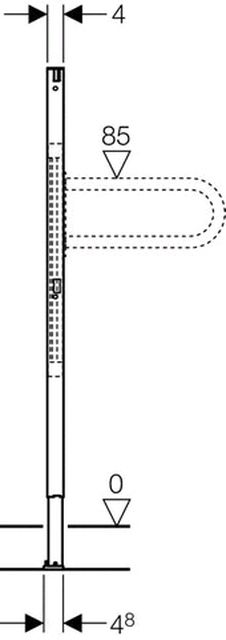 Geberit Duofix Stütz und Haltegriffe 112 cm BF 111.790.00.1