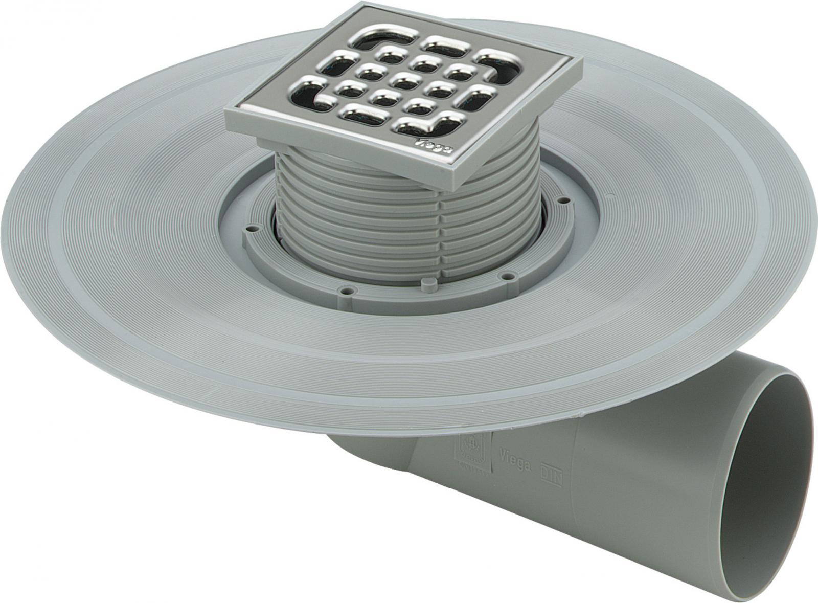Viega Balkon-/Terrassenablauf Advantix DN 50 Ablauf waagerecht, Klasse K 4943.2 - Bild 1