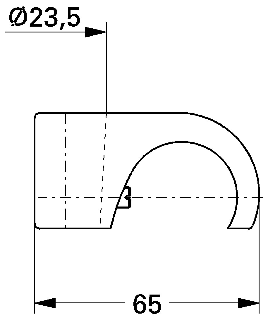 GROHE Relexa Handbrauseablage verchromt 28788000 - Bild 2