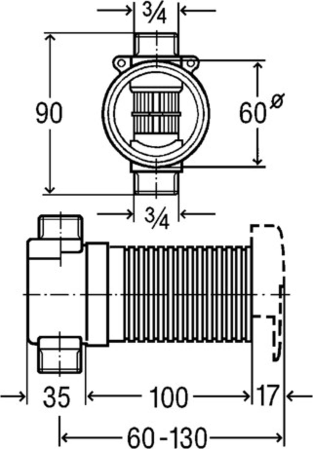 Viega UP-Rohrunterbrecher 6161.81 G 3/4'' Messing 274528 - Bild 2