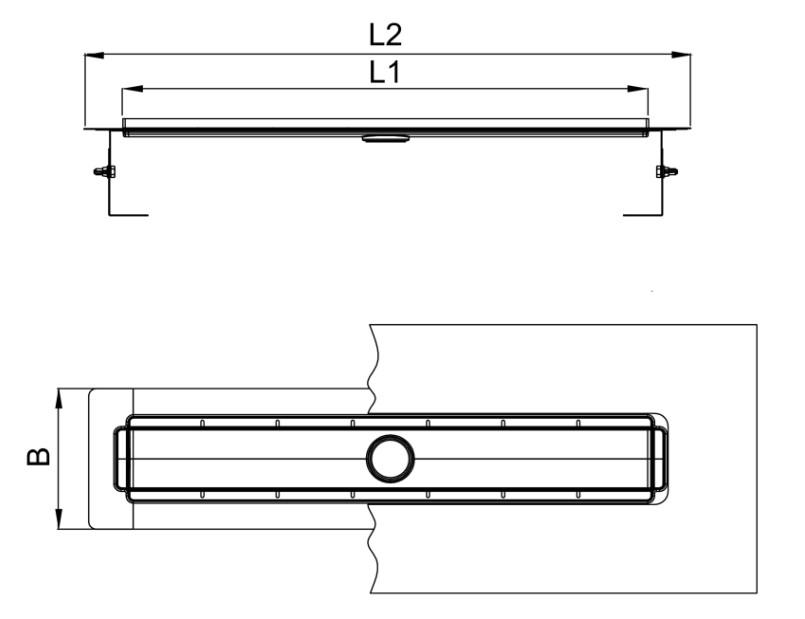 ACO ShowerDrain M+ Duschrinne 1200 mm aus Edelstahl mit Dichtmanschette 9010.87.04 - Bild 2
