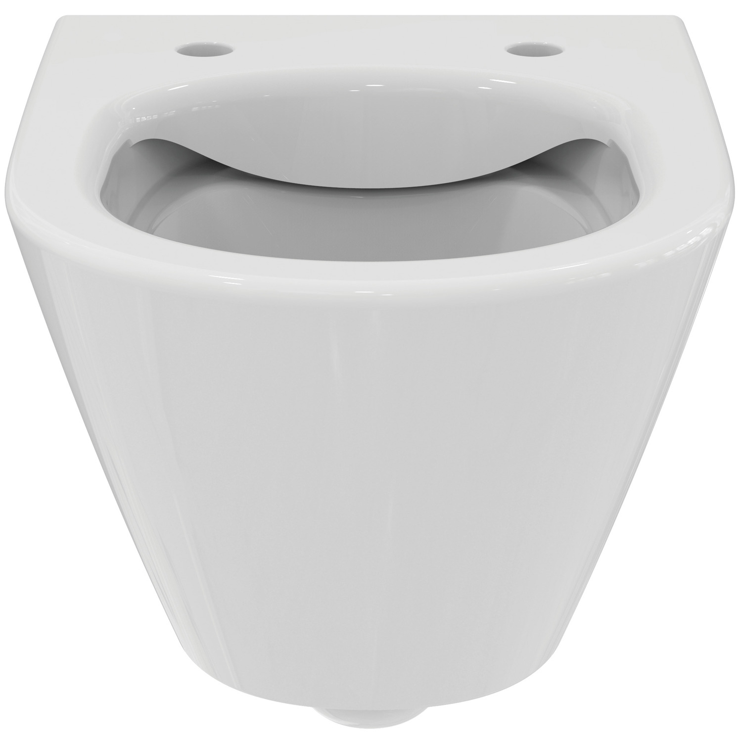 VIGOUR Wand-Tiefspül-WC derby V3 verkürzt 48cm PflegetectPlus weiss, spülrandlos, verdeckte Befest.