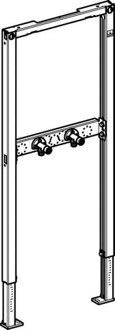 Geberit Duofix Bade-/ Duschwanne 112 cm für AP-Armatur