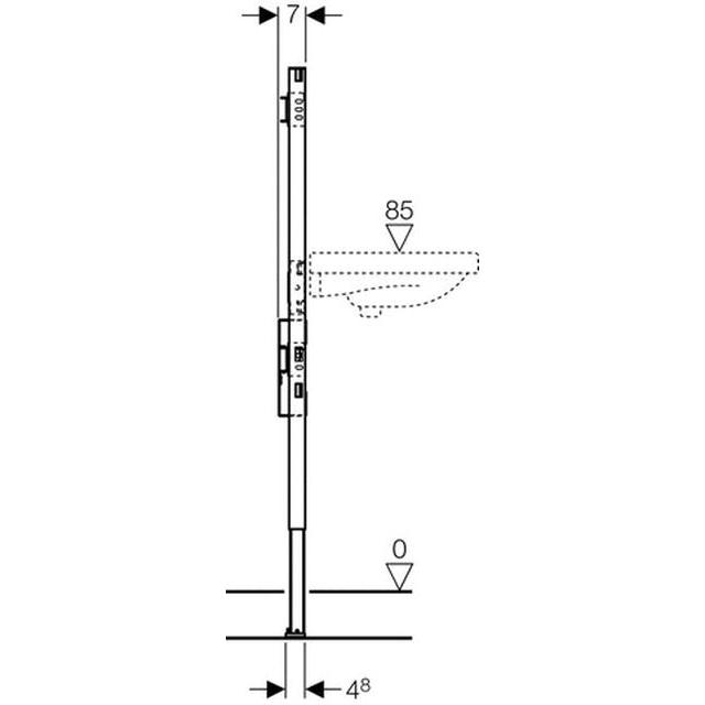 Geberit Duofix Waschtisch 130 cm für Unterputz-Geruchsverschluss 111.477.00.1 - Bild 4