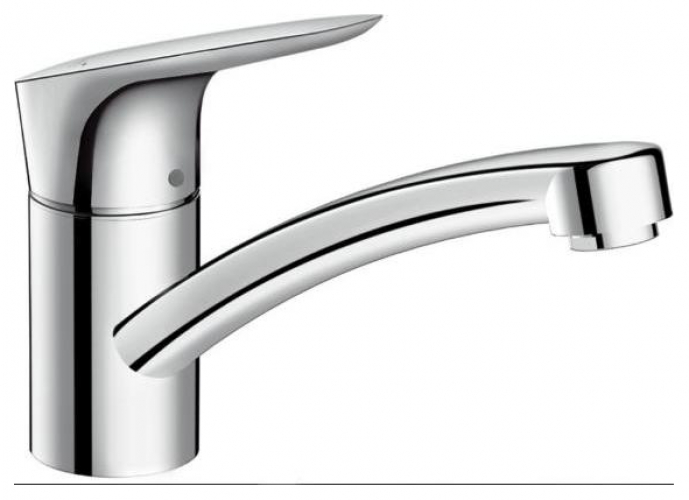Hansgrohe Logis Spültischmischer 120 Schwenkauslauf drucklos verchromt 71831000 - Bild 1