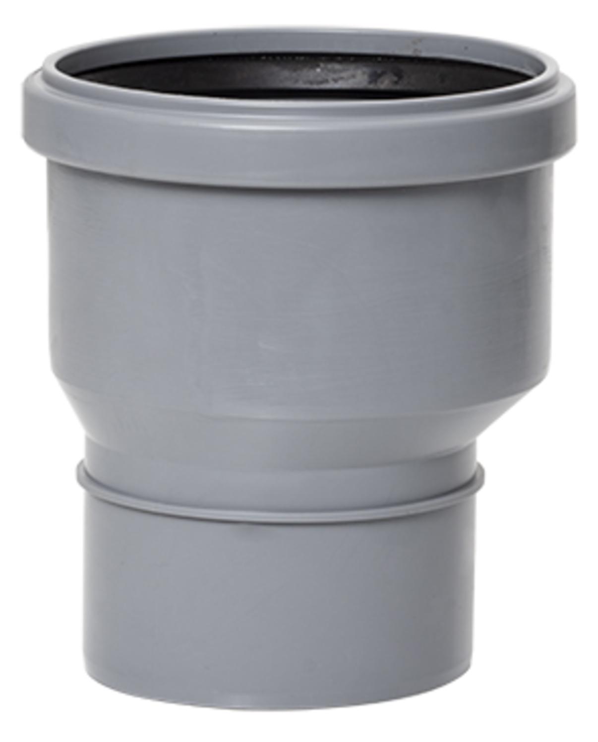 Airfit Reduzieradapter Muffe DN 110 Spitzende 90, exzentrisch, aus PP 61190RA - Bild 1