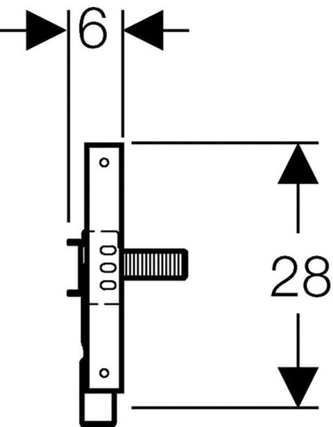 Geberit Duofix Traverse für Waschmaschine 111.778.00.1