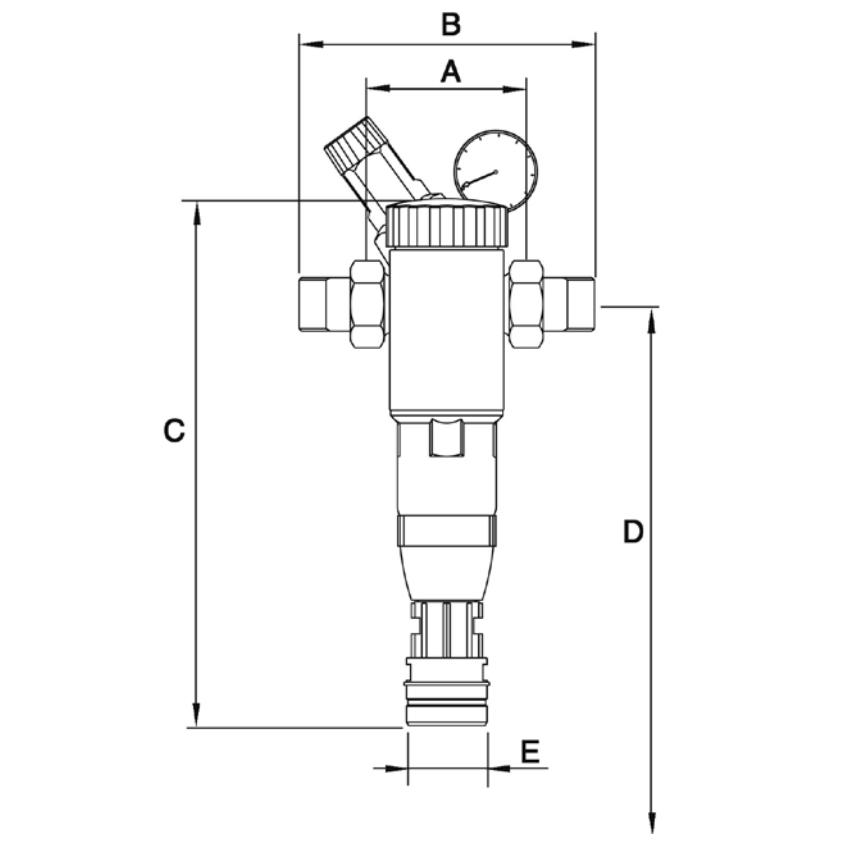 BWT Amadeus Eco HWS Hauswasserstation mit Druckminderer DN 32 11/4'' komplett mit Anschlussflansch - Bild 3