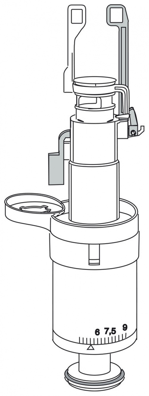 MEPA Ablaufventil 590705, für UP-Spülkasten Sanicontrol Typ A21 - Bild 1