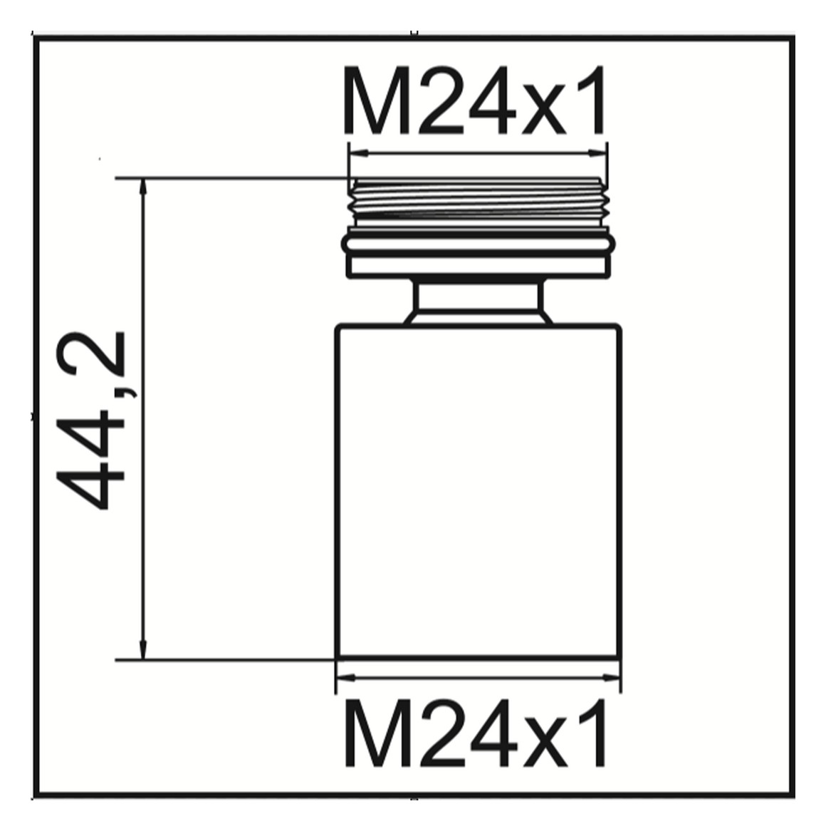 NEOPERL Kugelgelenk für CACHE STD verchromt, M24x1 x M24x1