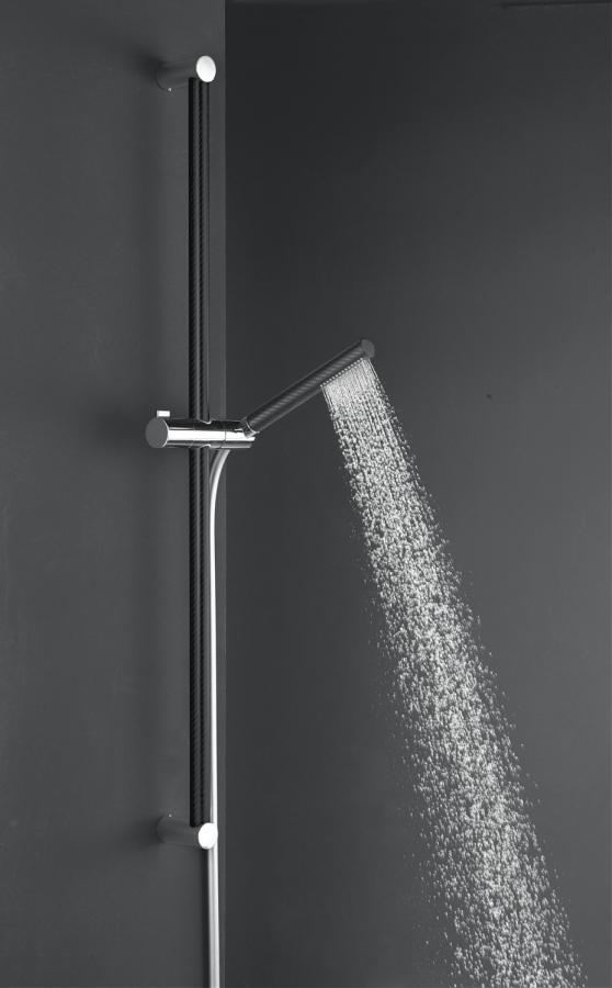 Nikles Brausegarnitur Stick Carbon Stange 90 cm Handbrause Stick Carbon Schlauch NIKSTICKCBBG - Bild 2