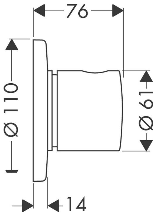 Hansgrohe Farbset Raindance verchromt 15932000, für Vierwegeumstellung 3/4'' - Bild 2
