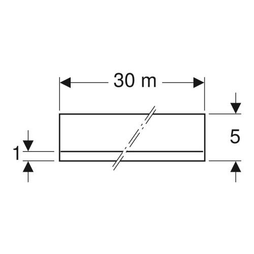 Geberit GIS Trennstreifen Rolle 30 m x 5 cm 461.036.00.1 - Bild 2