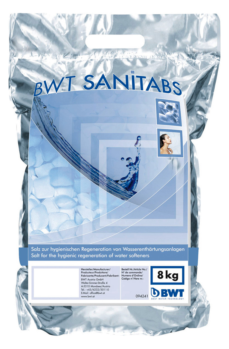 BWT Regeneriersalz Sanitabs 8kg Siedesalz 94241 - Bild 1
