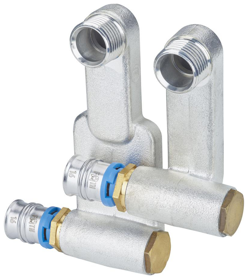 CONEL Connect MV2 Heizkörperanschluss-Set Endstück rechts 16 mm x 1/2'' AG - Bild 1