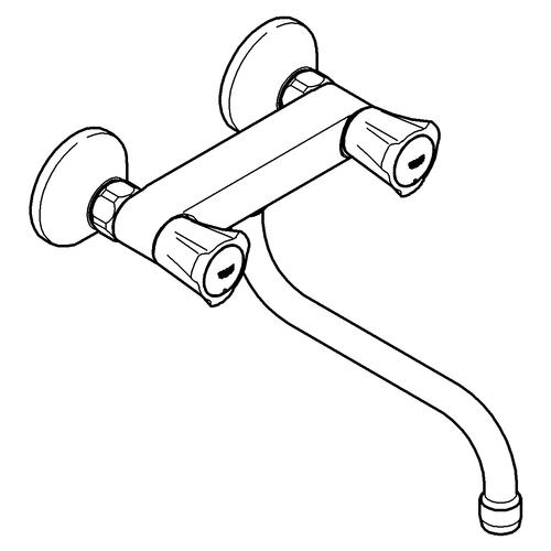 Grohe Costa Zweigriff Spültischbatterie chrom 31187001 - Bild 2