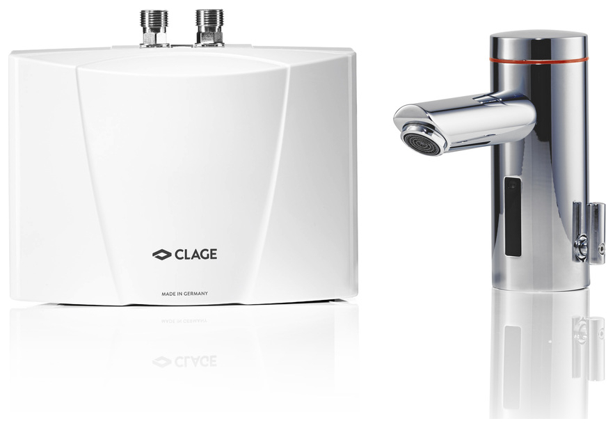 CLAGE Klein-Durchlauferhitzer MBX7 6,5kW druckfest Untertischanlage mit Armatur Lumino - Bild 2