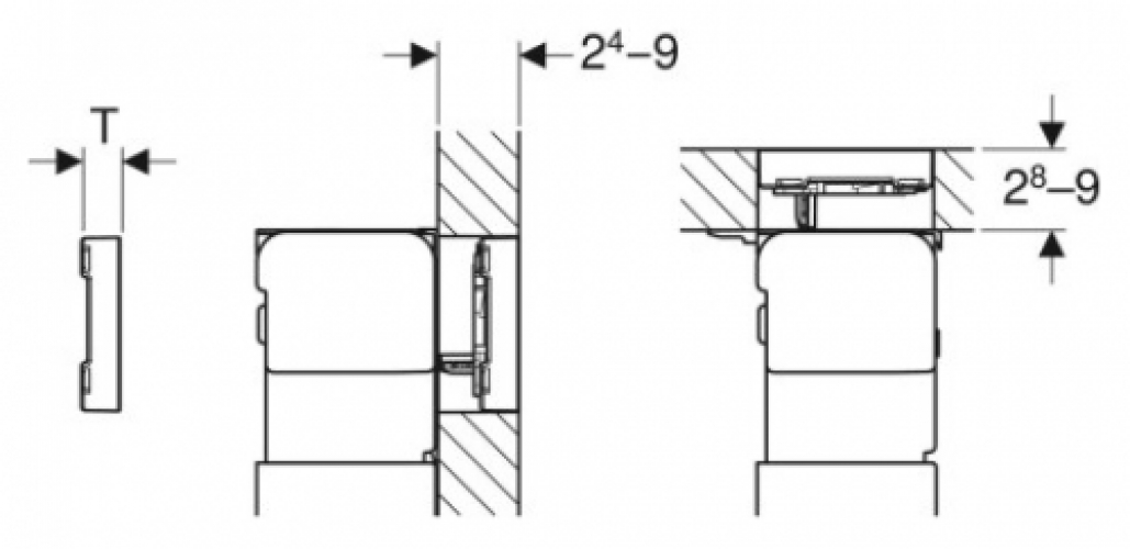 Geberit Omega60 Betätigungsplatte 2-Mengen flächenbündig Glas weiß 115.081.SI.1 - Bild 3