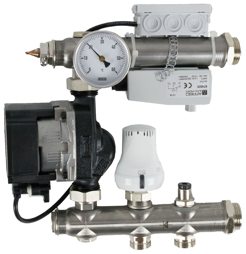 Festwertregler FBR 130/4 für Fußbodenheizung, mit Grundfos UPM 3 Auto L 15-50 - Bild 1