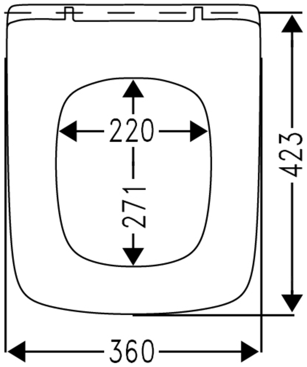 VIGOUR WC-Sitz derby slim DESIASS weiss, mit Edelstahlscharnieren und Absenkautomatik, abnehmbar - Bild 6