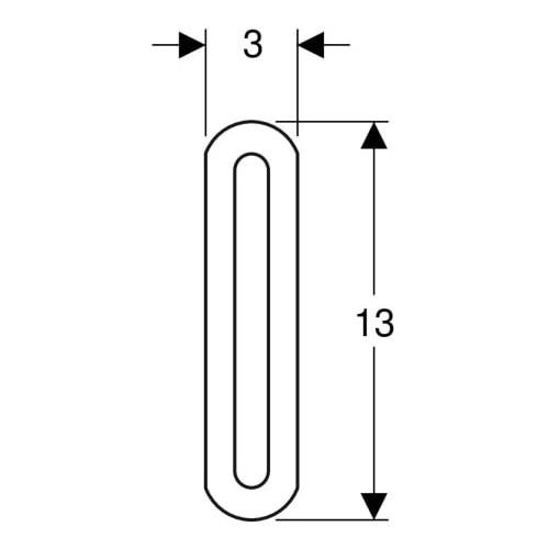 Geberit GIS Verbindungslasche 13 x 3 x 0,4 cm 461.022.00.1 - Bild 2
