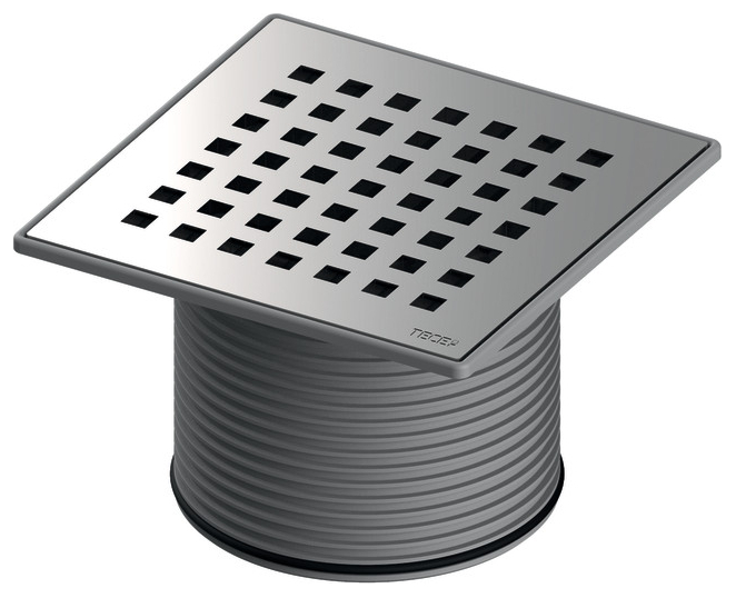 TECEdrainpoint S Rostrahmen Edelstahl 150x150 mm inklusive Designrost quadratum 3660008 - Bild 1