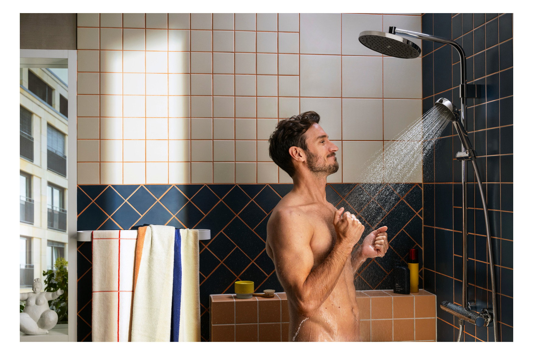 Hansgrohe Activera S Showerpipe 240 1jet EcoSmart mit Ecostat Fine chrom