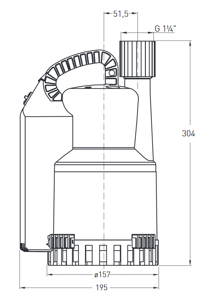 Schmutzwasserpumpe ABS Robusta 200 CW-TS mit 10m Kabel mit integrierter Niveauschaltung - Bild 2