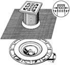 Viega Badablauf 4939 superflach grau mit Edelstahlrost 565701 - Bild 2