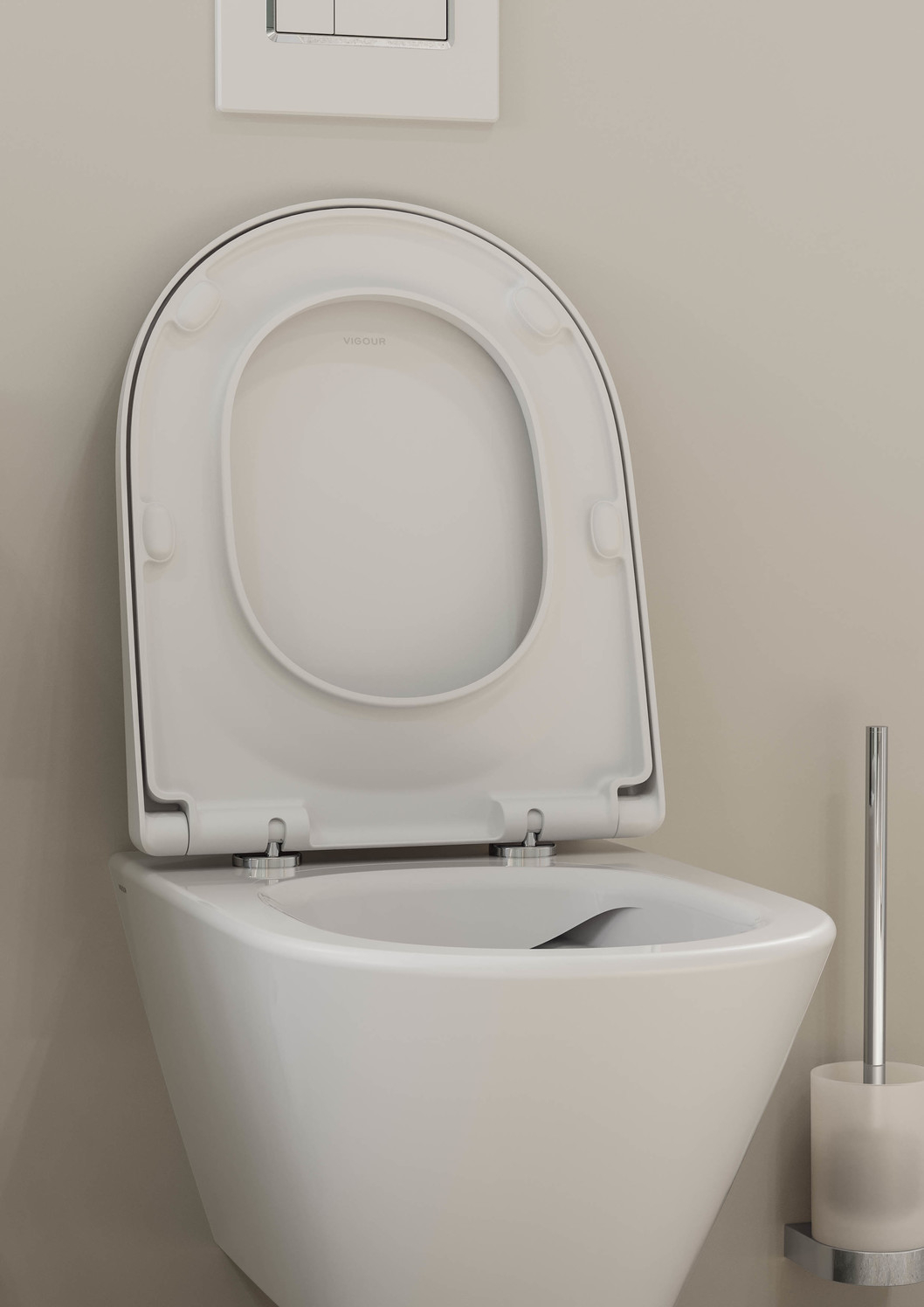 VIGOUR WC-Sitz derby V3 Kompakt abnehmbar mit Absenkautomatik
