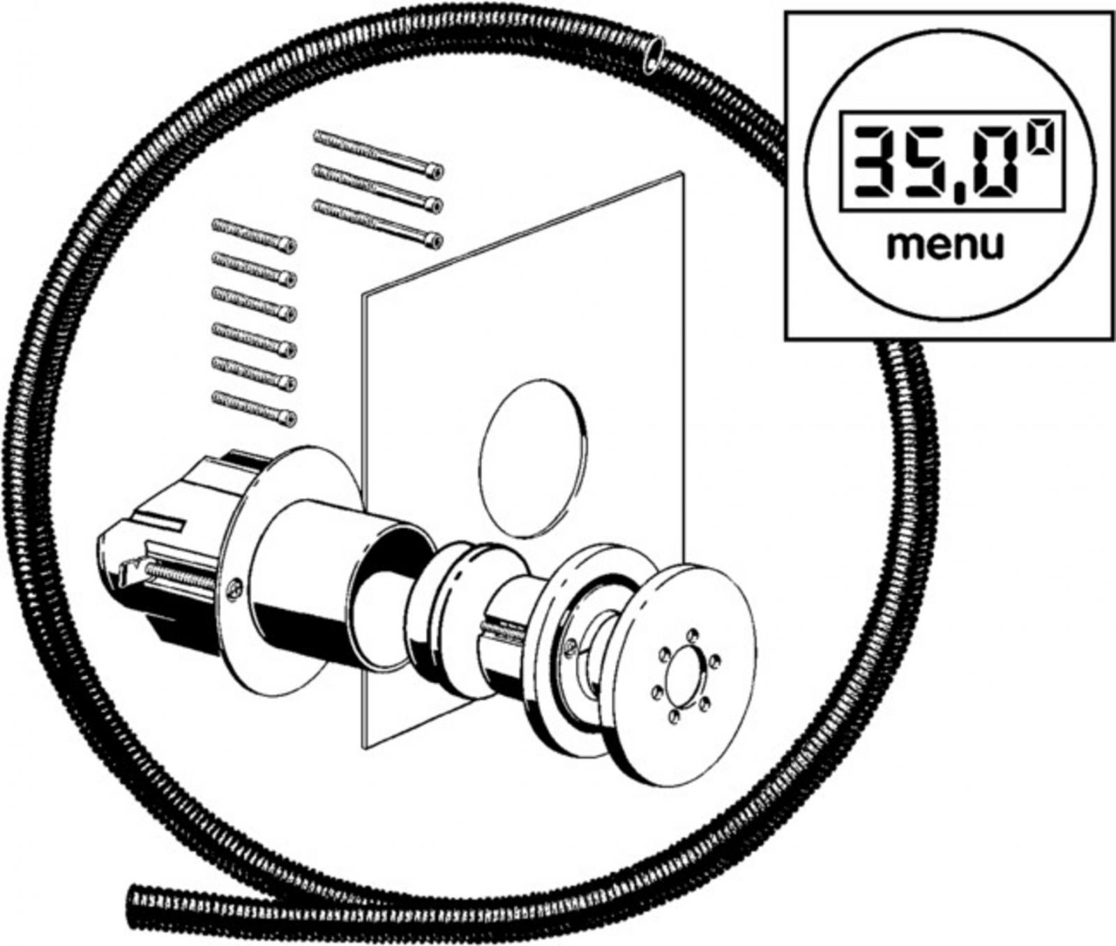 Viega Montageset UP-Erweiterungsset Multiplex Trio E 6146.221 verchromt für Display 684877 - Bild 2