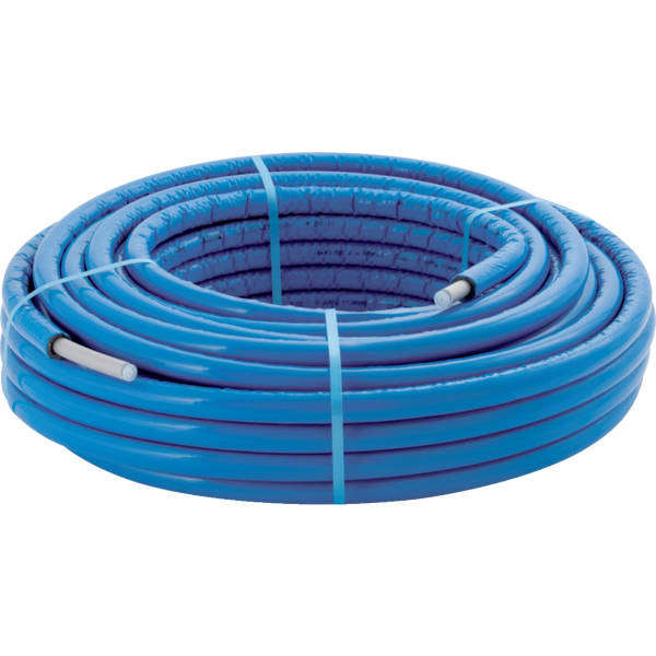 Geberit Systemrohr ML, rund vorgedämmt 6mm Rollenware d20, Länge=50m blau 619.101.002 - Bild 1