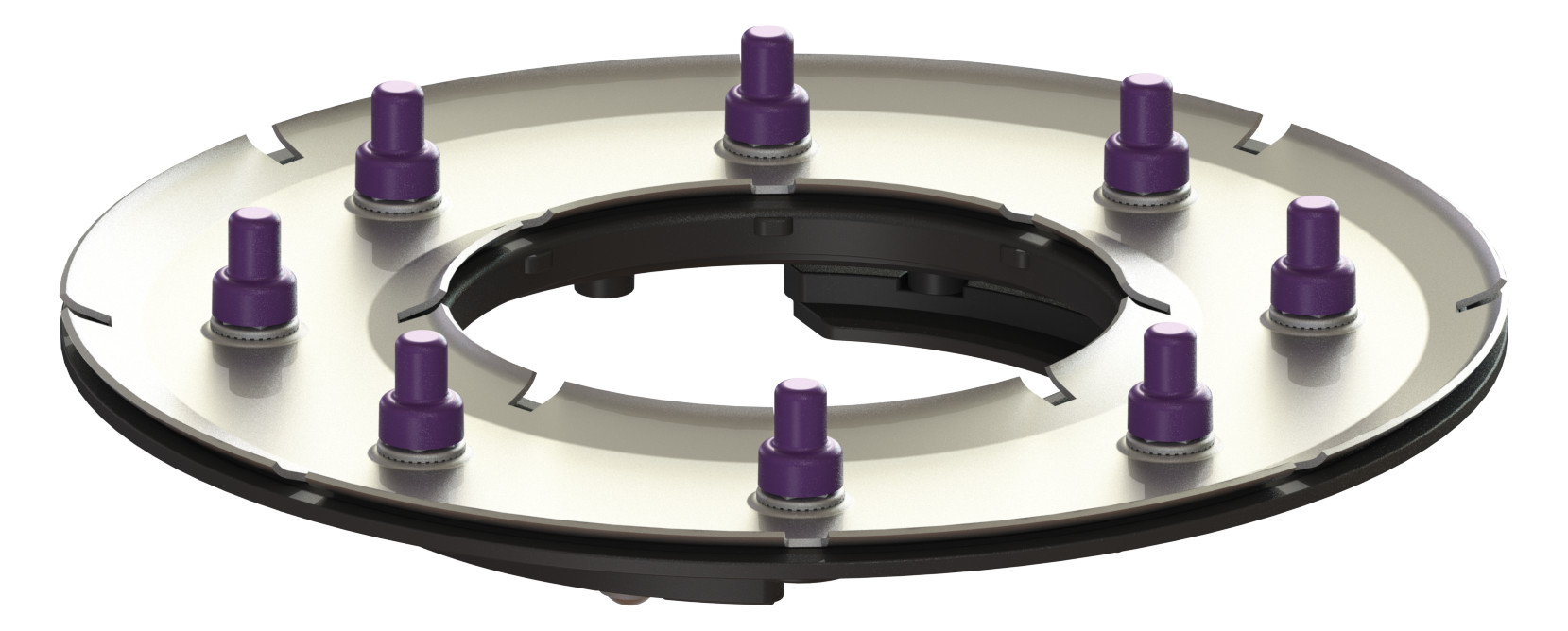 KESSEL Pressdichtungsflansch Ecoguss System 125 inklusive Fixierklammern 48407 - Bild 1