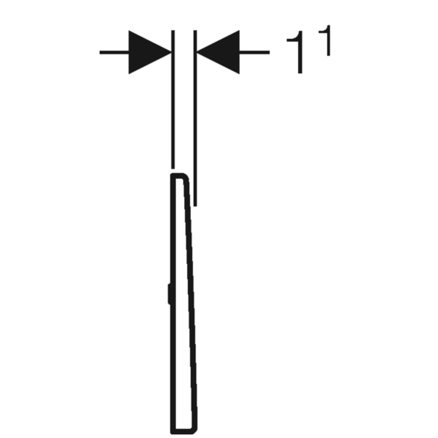 Geberit Urinalsteuerung Mambo IR/Netz berührungslos, Edelstahl gebürstet 116.023.FW.1 - Bild 4