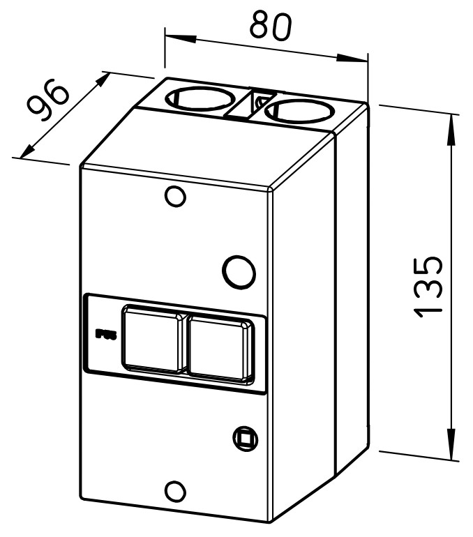 Helios Motorvollschutz-Schalter MD Aufputz 05849 - Bild 2