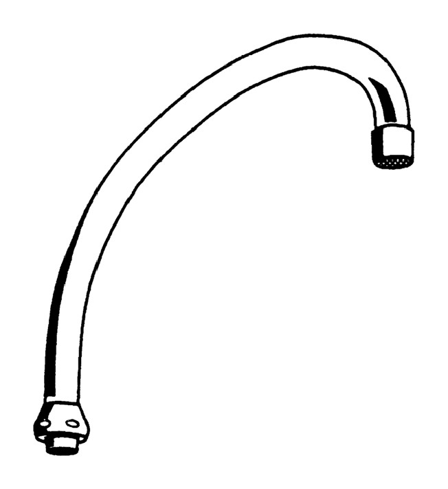 GROHE Rohrauslauf Atlanta Ausladung 185mm 13070000 - Bild 2