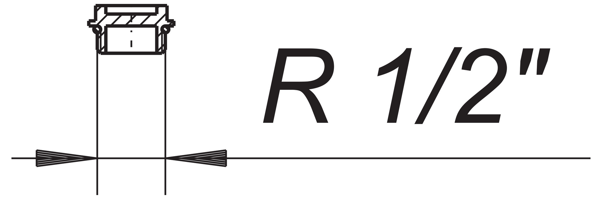 DALLMER Verschluss-Stopfen 1/2'' 724854, Ersatzteil zu Rückstau-Kellerablauf Ballstau 110 - Bild 2